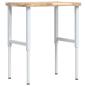 Preview: Werkbank 80x60x(73-99,5) cm Massivholz Akazie Rechteckig