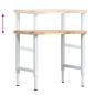 Preview: Werkbank 80x60x(73-99,5) cm Massivholz Akazie Rechteckig