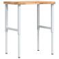 Preview: ARDEBO.de - Werkbank 80x60x(73-99,5) cm Massivholz Akazie Rechteckig