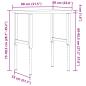 Preview: Werkbank 80x60x(73-99,5) cm Massivholz Akazie Rechteckig