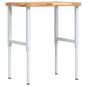 Preview: Werkbank 80x60x(73-99,5) cm Massivholz Akazie Rechteckig
