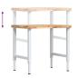 Preview: Werkbank 80x60x(73-99,5) cm Massivholz Akazie Rechteckig