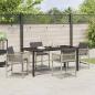 Preview: Garten Essgruppe 5 pcs Hellgrau Poly-Rattan