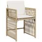 Preview: Garten Essgruppe 5 pcs Beige Poly-Rattan
