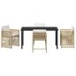 Preview: Garten Essgruppe 5 pcs Beige Poly-Rattan