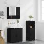 Preview: Badezimmermöbel Set 3 pcs Schwarz 61 x 35 x 64 cm Holzwerkstoff