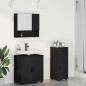 Preview: ARDEBO.de - Badezimmermöbel Set 3 pcs Schwarz 61 x 35 x 64 cm Holzwerkstoff