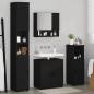 Preview: Badezimmermöbel Set 4 pcs Schwarz 61 x 35 x 64 cm Holzwerkstoff