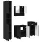 Preview: Badezimmermöbel Set 4 pcs Schwarz 61 x 35 x 64 cm Holzwerkstoff