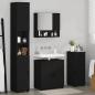 Preview: Badezimmermöbel Set 4 pcs Schwarz 61 x 35 x 64 cm Holzwerkstoff