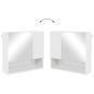 Preview: Badezimmermöbel Set 4 pcs Hochglanz-Weiß 61 x 35 x 64 cm