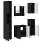 Preview: Badezimmermöbel Set 5 pcs Schwarz 61 x 35 x 64 cm Holzwerkstoff