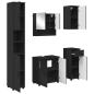 Preview: Badezimmermöbel Set 5 pcs Schwarz 61 x 35 x 64 cm Holzwerkstoff