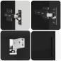 Preview: Badezimmermöbel Set 4 pcs Schwarz 61 x 35 x 64 cm Holzwerkstoff