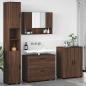 Preview: ARDEBO.de - Badezimmermöbel Set mit Tür 4 pcs Braune Eiche 30 x 35 x 192 cm