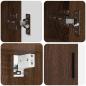 Preview: Badezimmermöbel Set mit Tür 4 pcs Braune Eiche 30 x 35 x 192 cm