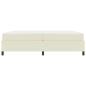 Preview: Bettgestell mit Matratze Creme 200 x 200 cm Kunstleder