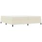 Preview: Bettgestell mit Matratze Creme 200 x 200 cm Kunstleder