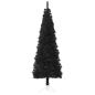 Preview: Künstlicher Halb-Weihnachtsbaum Ständer Schlank Schwarz 120 cm
