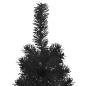 Preview: Künstlicher Halb-Weihnachtsbaum Ständer Schlank Schwarz 120 cm