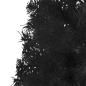 Preview: Künstlicher Halb-Weihnachtsbaum Ständer Schlank Schwarz 120 cm