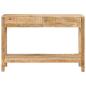 Preview: Konsolentisch mit 2 Schubladen 110x35x75 cm Massivholz Mango