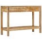 Preview: Konsolentisch mit 2 Schubladen 110x35x75 cm Massivholz Mango