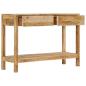 Preview: Konsolentisch mit 2 Schubladen 110x35x75 cm Massivholz Mango