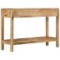 Preview: Konsolentisch mit 2 Schubladen 110x35x75 cm Massivholz Mango
