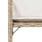 Preview: Gartenstühle mit Kissen 4 Stk. Beige Poly Rattan