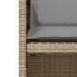 Preview: 3-tlg. Bistro-Set mit Kissen Beigemischung Poly Rattan