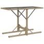 Preview: 3-tlg. Bistro-Set mit Kissen Beigemischung Poly Rattan