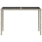 Preview: 5-tlg. Garten-Essgruppe mit Kissen Hellgrau Poly Rattan