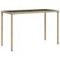 Preview: 5-tlg. Garten-Essgruppe mit Kissen Beigemischung Poly Rattan