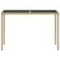 Preview: 5-tlg. Garten-Essgruppe mit Kissen Beigemischung Poly Rattan