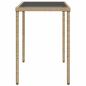 Preview: 5-tlg. Garten-Essgruppe mit Kissen Beigemischung Poly Rattan