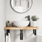 Preview: ARDEBO.de - Tischplatte 100x40x4 cm Rechteckig Massivholz Akazie