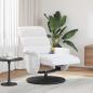 Preview: ARDEBO.de - Massage Relaxsessel Weiß 71 x 98 x 106 cm Kunstleder