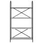 Preview: Regal Grau Sonoma 80 x 30 x 146 cm Holzwerkstoff