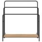 Preview: Kleiderständer mit Regal Eiche handwerklich 90 x 30 x 100,5 cm