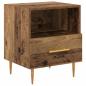 Preview: Nachttisch mit Schubladen Braun 40 x 35 x 47,5 cm Holzwerkstoff