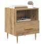 Preview: Nachttisch mit Schubladen Braun 40 x 35 x 47,5 cm Holzwerkstoff