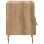 Preview: Nachttisch mit Schubladen Braun 40 x 35 x 47,5 cm Holzwerkstoff