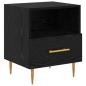 Preview: Nachttisch 2 pcs Schwarz 40 x 35 x 47,5 cm Holzwerkstoff