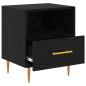Preview: Nachttisch 2 pcs Schwarz 40 x 35 x 47,5 cm Holzwerkstoff