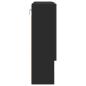 Preview: Spiegelschrank mit Regal Schwarz 59 x 17 x 55 cm Holzwerkstoff
