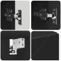 Preview: Spiegelschrank mit Regal Schwarz 59 x 17 x 55 cm Holzwerkstoff