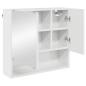 Preview: Spiegelschrank Hochglanz-Weiß 59 x 17 x 55 cm Holzwerkstoff