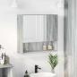 Preview: ARDEBO.de - Spiegelschrank Grau Sonoma 59 x 17 x 55 cm Holzwerkstoff