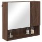 Preview: Spiegelschrank Braune Eiche 59 x 17 x 55 cm Holzwerkstoff
